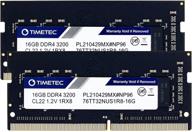 🔮 timetec 32gb kit (2x16gb) ddr4 3200mhz pc4-25600 non-ecc unbuffered 1.2v cl22 1rx8 single rank 260 pin sodimm - compatible with amd & intel gaming laptops, notebooks, pcs - ram memory module upgrade logo