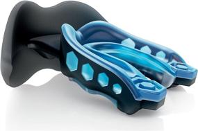 img 4 attached to 🦷 Shock Doctor Gel Max Lip Guard Convertible Mouthguard - Blue and Black Youth Size: Premium Protection for Active Kids