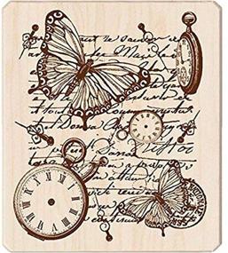 img 1 attached to Inkadinkado Time Flies Collage Stamp