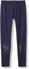 img 2 attached to Nautica Fashion Leggings Charcoal 4T