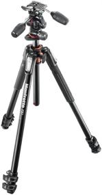 img 4 attached to 📸 Manfrotto 190XPRO Aluminum Tripod Kit with 3-Way Head: Stable and Versatile Solution for Photographers