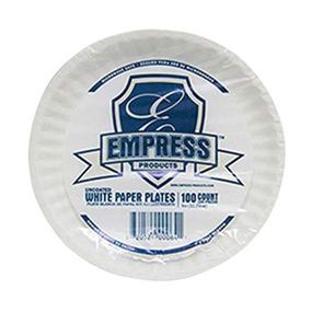 img 1 attached to 🍽️ Empress E30200 6'' Uncoated Paper Plate, Pack of 100 - White