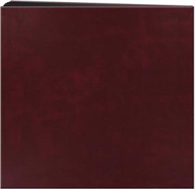 img 2 attached to 📷 Pioneer 204-Pocket Post Bound Leatherette Cover Photo Album, Burgundy - Preserve Your 4x6-Inch Prints in Style!