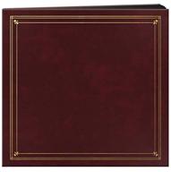 📷 pioneer 204-pocket post bound leatherette cover photo album, burgundy - preserve your 4x6-inch prints in style! logo