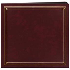 img 3 attached to 📷 Pioneer 204-Pocket Post Bound Leatherette Cover Photo Album, Burgundy - Preserve Your 4x6-Inch Prints in Style!