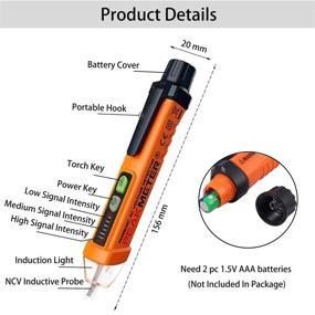 img 2 attached to 💡 AenKall Non-Contact AC Voltage Tester Pen: Electrical Tester 12V-1000V for Live/Null Wire Judgment with LED Flashing, Buzzer Alarm, and Enhanced SEO