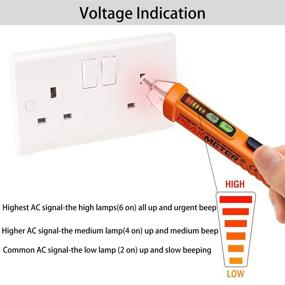 img 1 attached to 💡 AenKall Non-Contact AC Voltage Tester Pen: Electrical Tester 12V-1000V for Live/Null Wire Judgment with LED Flashing, Buzzer Alarm, and Enhanced SEO