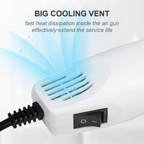 img 1 attached to 🔥 Small Portable Heat Gun for Epoxy Resin Crafts, Embossing & More - 300W, White