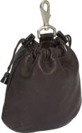 🎒 piel leather drawstring pouch: premium saddle travel accessories for effortless organization logo