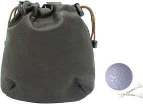 img 1 attached to 🎒 Piel Leather Drawstring Pouch: Premium Saddle Travel Accessories for Effortless Organization