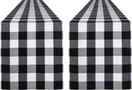 🏡 enhance your farmhouse decor with queendream 2 packs buffalo check table runners - perfect for thanksgiving, christmas parties, and more! логотип