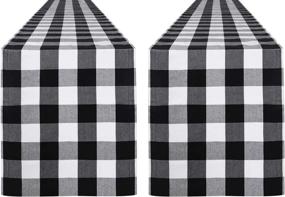 img 4 attached to 🏡 Enhance Your Farmhouse Decor with QueenDream 2 Packs Buffalo Check Table Runners - Perfect for Thanksgiving, Christmas Parties, and More!