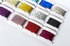 img 2 attached to 36-Bobbin Embroidery Floss Metallic Thread Sets - Ideal for Cross Stitch, Friendship Bracelets, & Crafts