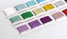 img 3 attached to 36-Bobbin Embroidery Floss Metallic Thread Sets - Ideal for Cross Stitch, Friendship Bracelets, & Crafts