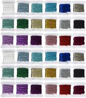 36-bobbin embroidery floss metallic thread sets - ideal for cross stitch, friendship bracelets, & crafts logo