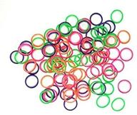 🔆 500 pack of neon, medium force 3.5 oz orthodontic elastic rubber bands - ideal for bows, dreadlocks, doll hair, braids, horse mane, horse tail by cayenas logo
