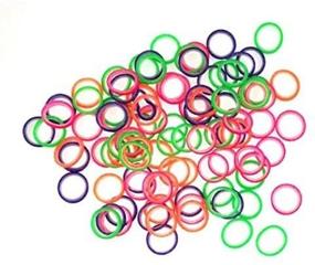 img 2 attached to 🔆 500 Pack of Neon, Medium Force 3.5 oz Orthodontic Elastic Rubber Bands - Ideal for Bows, Dreadlocks, Doll Hair, Braids, Horse Mane, Horse Tail by Cayenas