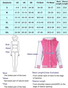 img 1 attached to Womens School Hooded Baseball Sports Women's Clothing for Coats, Jackets & Vests