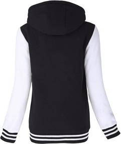 img 2 attached to Womens School Hooded Baseball Sports Women's Clothing for Coats, Jackets & Vests