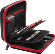 🕹️ protective butterfox brendo nintendo 2ds hard case: 24 game holders in sleek black/red design logo
