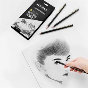 img 2 attached to 🎨 FUBAINA Professional Drawing Sketching Pencil Set - 12 Pieces Art Drawing Graphite Pencils: A Must-Have for Artists of all Levels