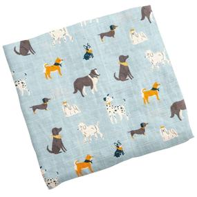 img 4 attached to 🐶 Stephen Joseph Unisex Baby Cotton Muslin Swaddle Blanket with Adorable Dog Pattern