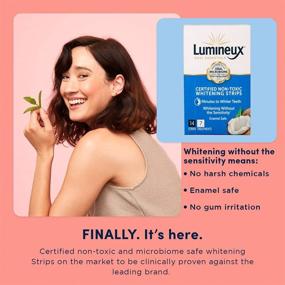 img 1 attached to Oral Essentials Lumineux Teeth Whitening Strips - Dentist Formulated, Non Toxic, Sensitivity Free - Whiter Teeth in 7 Days - No Artificial Flavors, Colors, or SLS