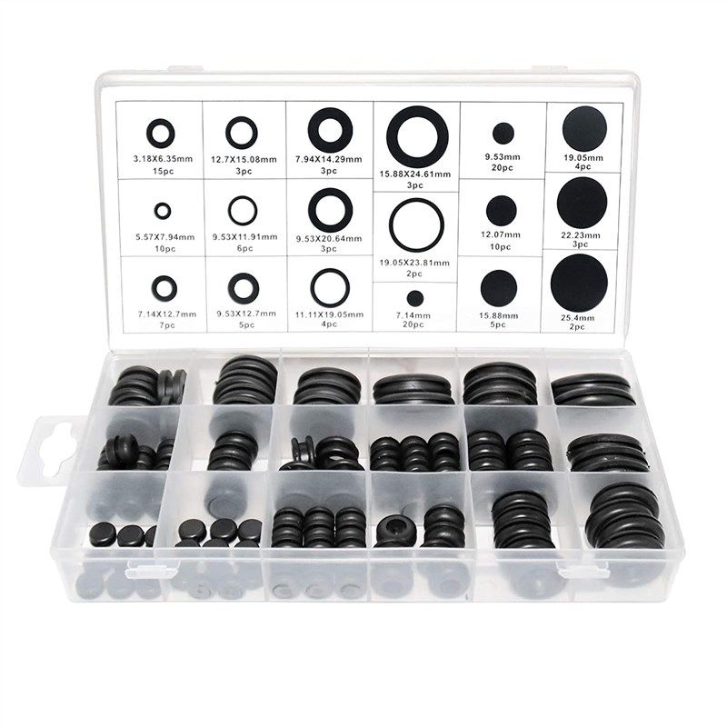 DOMISL 125Pcs Rubber Grommet Kits With 18 Different Sizes Reviews