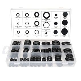 img 4 attached to DOMISL 125-Piece Rubber Grommet Assortment Set with 18 Varying Sizes