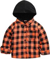 little sleeve button flannel outfits boys' clothing logo