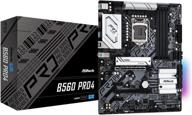 💻 asrock b560 pro4 4ddr4 lga1200: превосходная производительность и совместимость для вашей системы с поддержкой lga1200 логотип