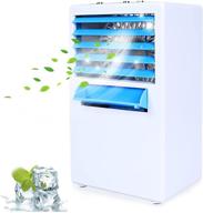 🌬️ vodche portable air conditioner fan with icebox - 4-in-1 evaporative air cooler, 3 fan speeds - quiet mini ac for home & office, portable air humidifier logo