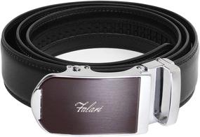 img 3 attached to Falari XL42 Leather Ratchet Belt 73-7008 Adjustable