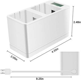 img 2 attached to 🔌 Feirsh Charger Station for Arlo Cameras - Digital LED Screen Charging Dock Compatible with Arlo Pro/Pro 2/Go (Batteries Not Included)