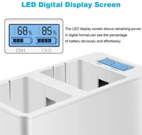 img 3 attached to 🔌 Feirsh Charger Station for Arlo Cameras - Digital LED Screen Charging Dock Compatible with Arlo Pro/Pro 2/Go (Batteries Not Included)