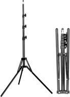 📸 emart 6ft reverse folding light stand for photography - portable lightweight tripod lighting stand ideal for camera flash, ringlight, photo reflector, umbrella, studio video lightstand logo