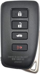 img 3 attached to 🔑 Enhanced Protection: Black 4 Buttons Keyless Entry Replacement Key Fob Cover for Lexus ES250 2018, NX300h 2018-2013, ES350, GS350 2016-2013, GS300h, GS450h, ES300H, NX300 - Smart Remote Key Fob Case Shell