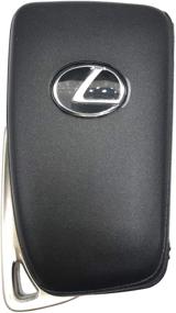 img 2 attached to 🔑 Enhanced Protection: Black 4 Buttons Keyless Entry Replacement Key Fob Cover for Lexus ES250 2018, NX300h 2018-2013, ES350, GS350 2016-2013, GS300h, GS450h, ES300H, NX300 - Smart Remote Key Fob Case Shell