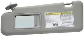 img 4 attached to 🌞 Highlander 2008-2013 Left Driver Side Sun Visor Replacement with Light - Gray