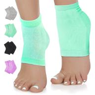 revitalize and soothe dry cracked heels with nado care moisturizing gel socks - 4 pairs logo