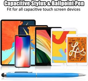 img 1 attached to 🖊️ Anngrowy Stylus Pen: 2 in 1 Universal Stylus Ballpoint Pen for Touch Screens - iPad, iPhone, Tablet, Kindle, Samsung Galaxy, and More!