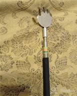 img 1 attached to 🖐️ Portable Extendable Back Scratcher Set - Kuvvfe Stainless Steel Telescoping Back Scratcher Duo with Stylish Gift Packaging review by Josh Moore