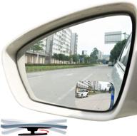 🚗 enhanced safety with ampper hd frameless convex rear view mirror - pack of 2 logo