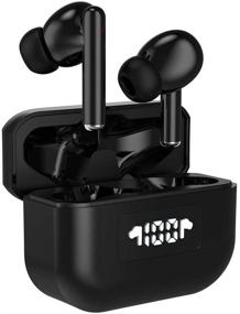 img 4 attached to Onido TWS-81 Bluetooth Earbuds: Wireless True Stereo Workout Headphones with Microphone (Black)