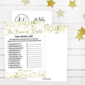img 1 attached to 🎉 25 Gold Guessing Game Ideas for Baby Showers: Boys, Girls, and Gender-Neutral | Fun Party Activities Cards | Cute & Best Reveal Guessing Question Bundle Pack for Couples | Decorations & Supplies