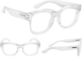 img 1 attached to Oversize Reading Glasses Large Eyeglasses Readers