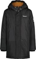 🧥 timberland boys' heavyweight snorkel jacket: x large activewear for active kids logo