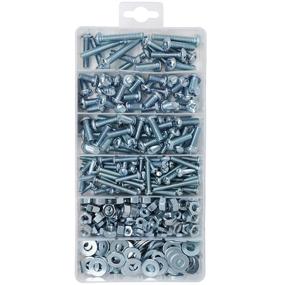 img 3 attached to 🔩 T.K.Excellent 405 Piece Combo Drive Bolt Assortment Kit - Machine Screws and Hex Nuts - #8-32 to #1/4-20 - Phillips-Slotted Round Head - Including Flat Washers