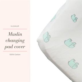 img 1 attached to 👶 Muslin Baby Fitted Crib Sheets Set - Flamingo Design, Ideal for Standard Crib and Toddler Mattresses, Portable Crib Sheet by Vlokup