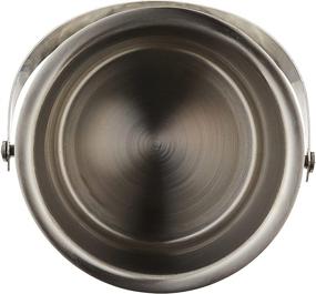 img 1 attached to Chef Craft Stainless Steel Hammered Ice Bucket - 2 Quart Volume - Double Walled